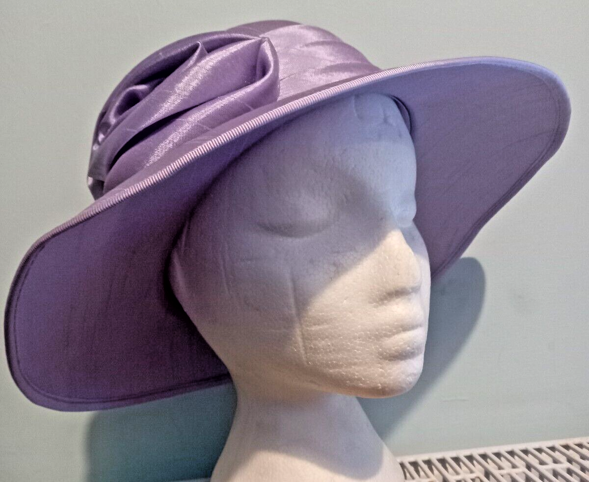 The Hat Studio Design Brimmed Formal Hat Lilac One Size  display picture 1