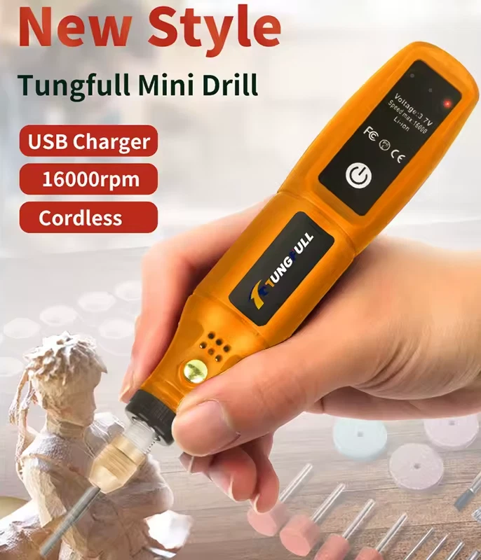 USB Rechargeable Engraving Pen Cordless Electric Mini Rotary Tool Drill Polish - Image 2 of 4