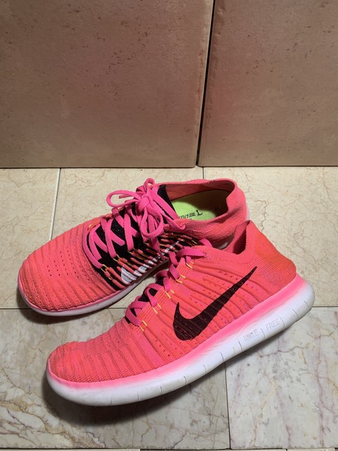 nike free rn flyknit orange