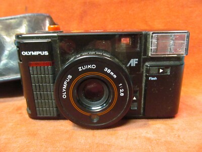 OLYMPUS QUICK FLASH AFL CAMERA WITH CASE UNTESTED | eBay