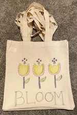 100% Natural Cotton Reusable Shopping Grocery Canvas Bag Lot Of 15 Child Artwork