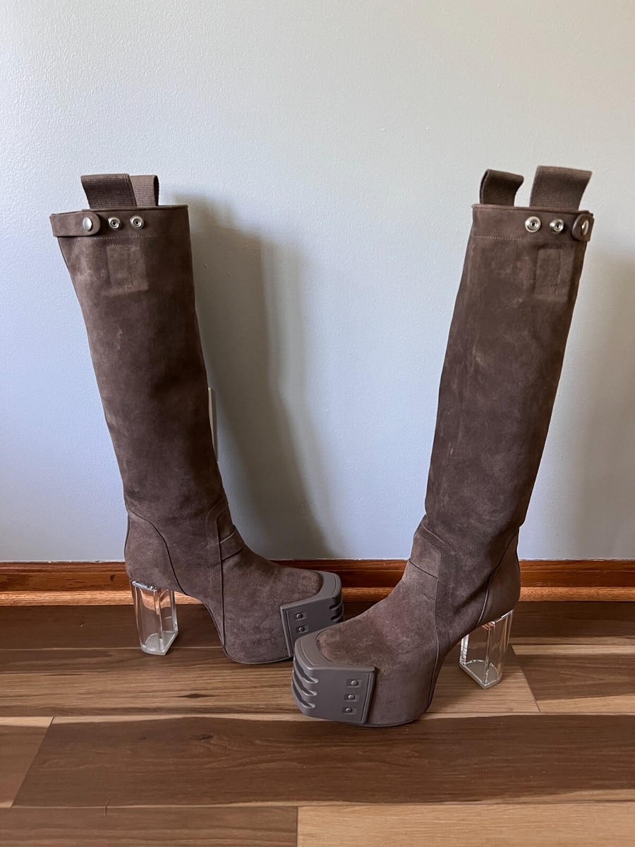 Rick Owens Pull On Platform Grilled Kiss Boots - Size 42 Rick Owens Pull On Platform Grilled Kiss Boots - Size 42