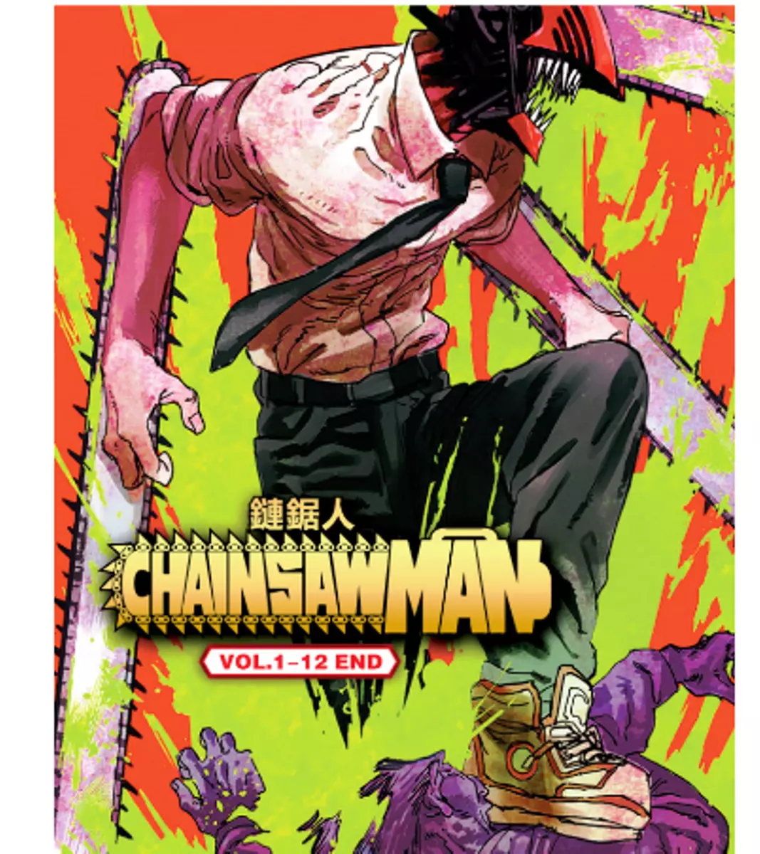 DVD ANIME CHAINSAW MAN VOL.1-12 END ENGLISH DUBBED REGION ALL FREE SHIPPING