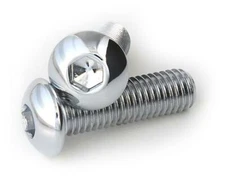 Drag Specialties Button-Head Bolts 1/4in.-28 x 1/2in. DS-190833