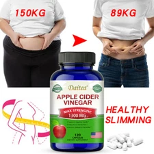 Premium Apple Cider Vinegar (ACV) 1300 Mg Weight Loss Fat Burning Supplement