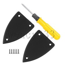 Electric Guitar Truss Rod Cover Plate 3-Ply 3 Hole with Screwdriver Pack of 2