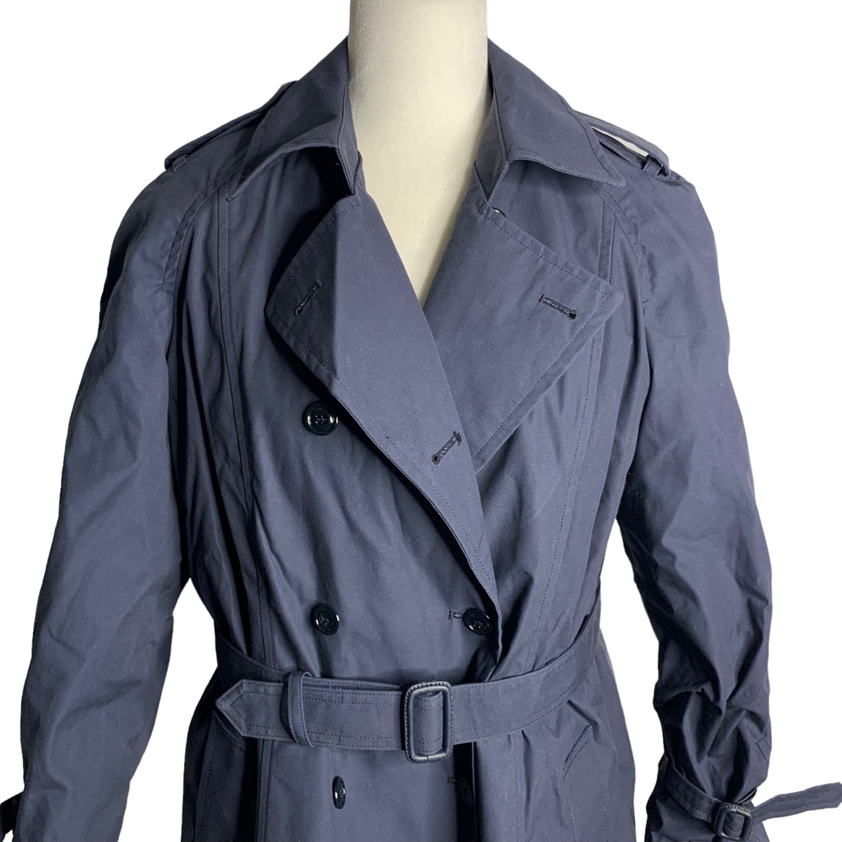 US Air Force All Weather Trench Coat Womens 14 Long Blue