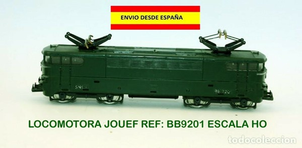 LOCOMOTORA JOUEF BB9201 ESCALA HO TRENES MODELISMO FERROVIARIO VAGONES V�AS TREN