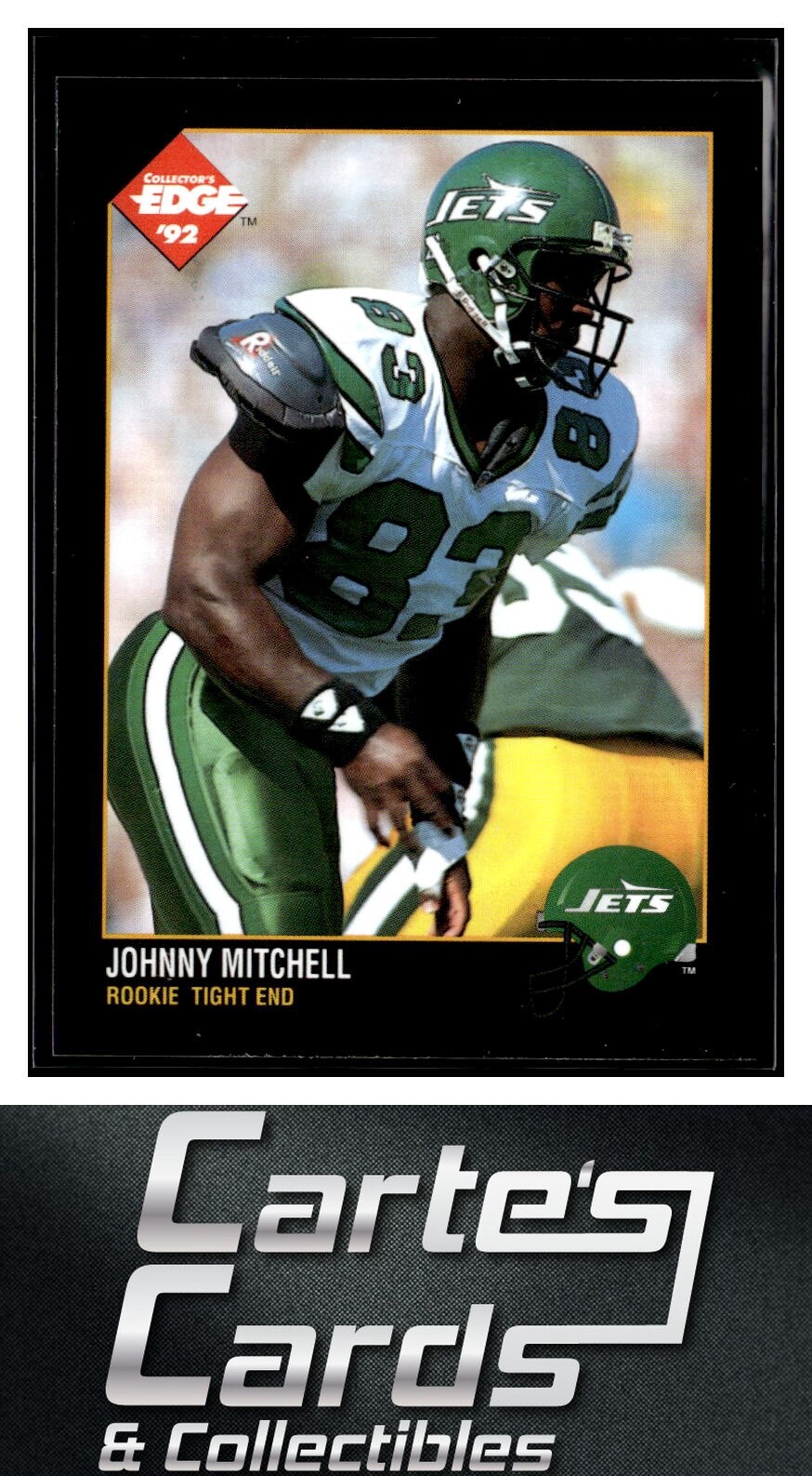 Johnny Mitchell 1992 Collector's Edge #212 New York Jets RC Rookie