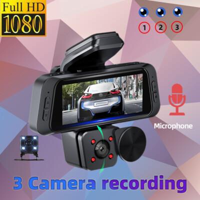 360° Dashcam Auto Vorne Hinten 4K/1080P, 4 Kanal Dash Cam Auto