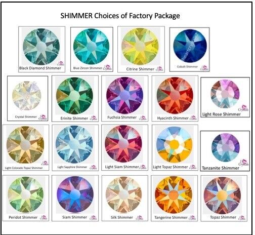 Silk Shimmer 12ss 3mm Ss12 1440 Pcs Swarovski Crystal Flatback 