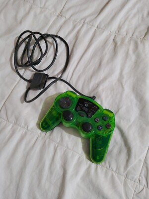 Mad Catz Neon Creen Translucent Playstation 2 Controller