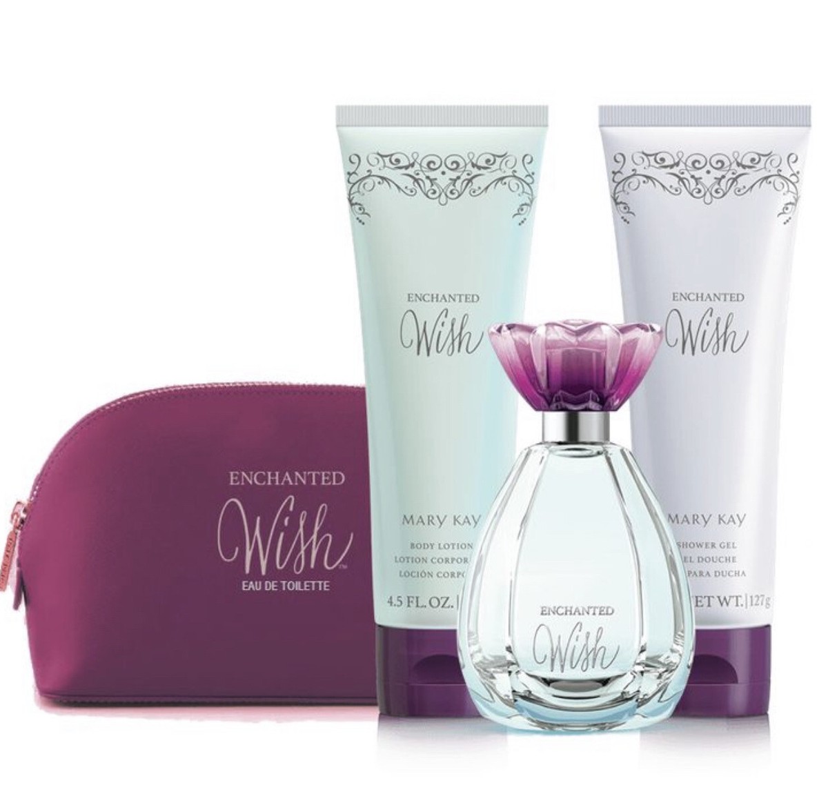 Mary Kay ENCHANTED WISH Gift Set Of Eau de toilette!!! Rear Set