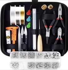 Jewelry Making Kit for Adults 845pc Jewelry Repair Supplies with Tool Wires