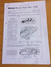 Test stradale motore CITROEN "Ami 6" n. 1/62