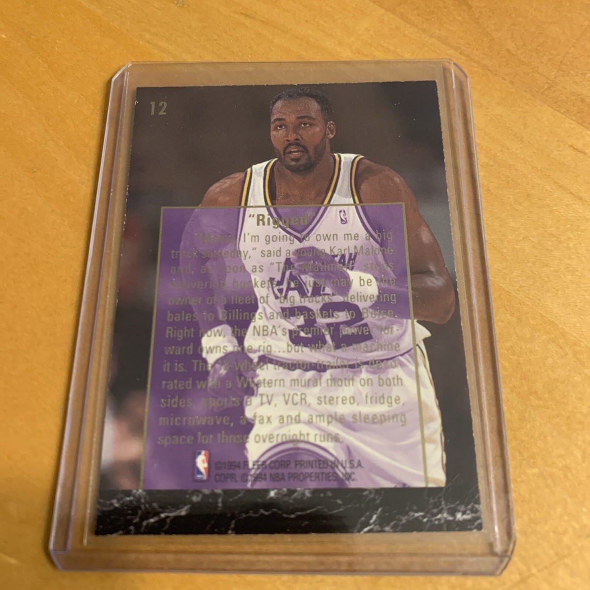 1993-94 Fleer Ultra Karl Malone Career Highlights #12 Utah Jazz