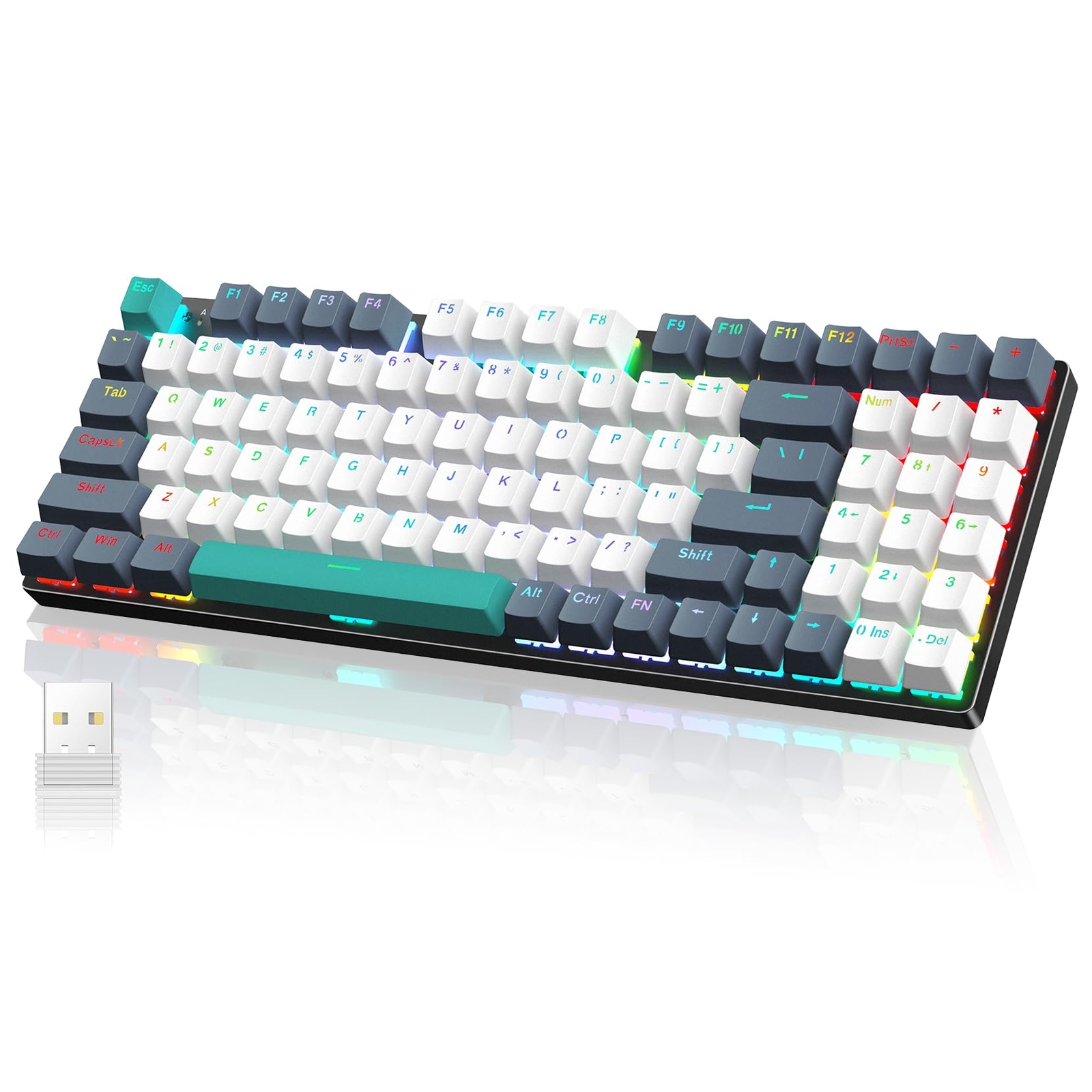 Wireless Mechanical Keyboard,Triple-Mode 2.4G/USB-C/Bluetooth Gaming Keyboard...-image
