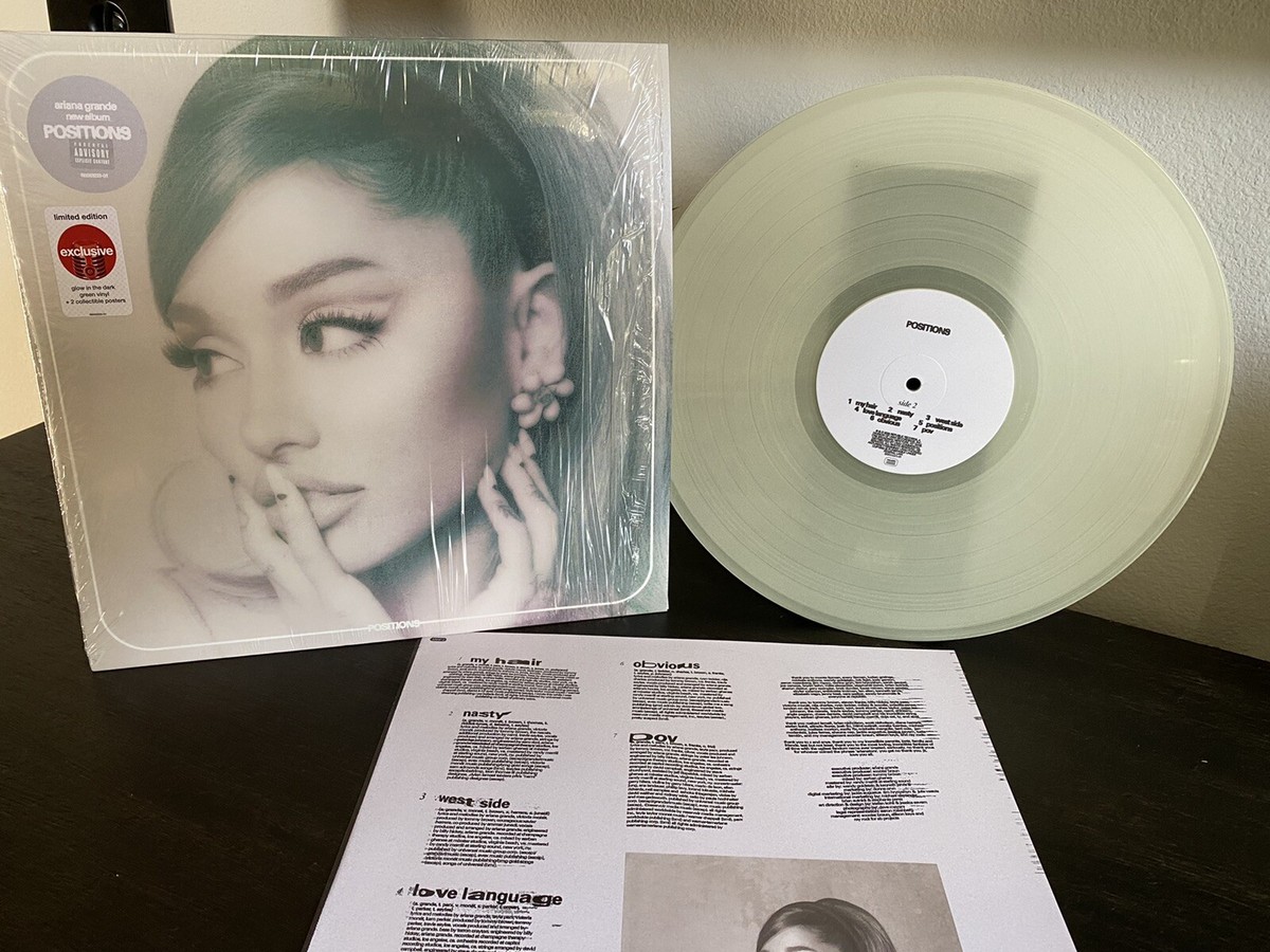Ariana Grande Positions Coke Bottle Clear Vinyl LP Record Ariana Grande Positions Coke Bottle Clear Vinyl LP Record