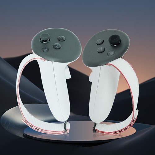 VR Controller Grips Battery Covers with Adjustable Straps Kit for Meta Quest 3 - Picture 6 of 12
