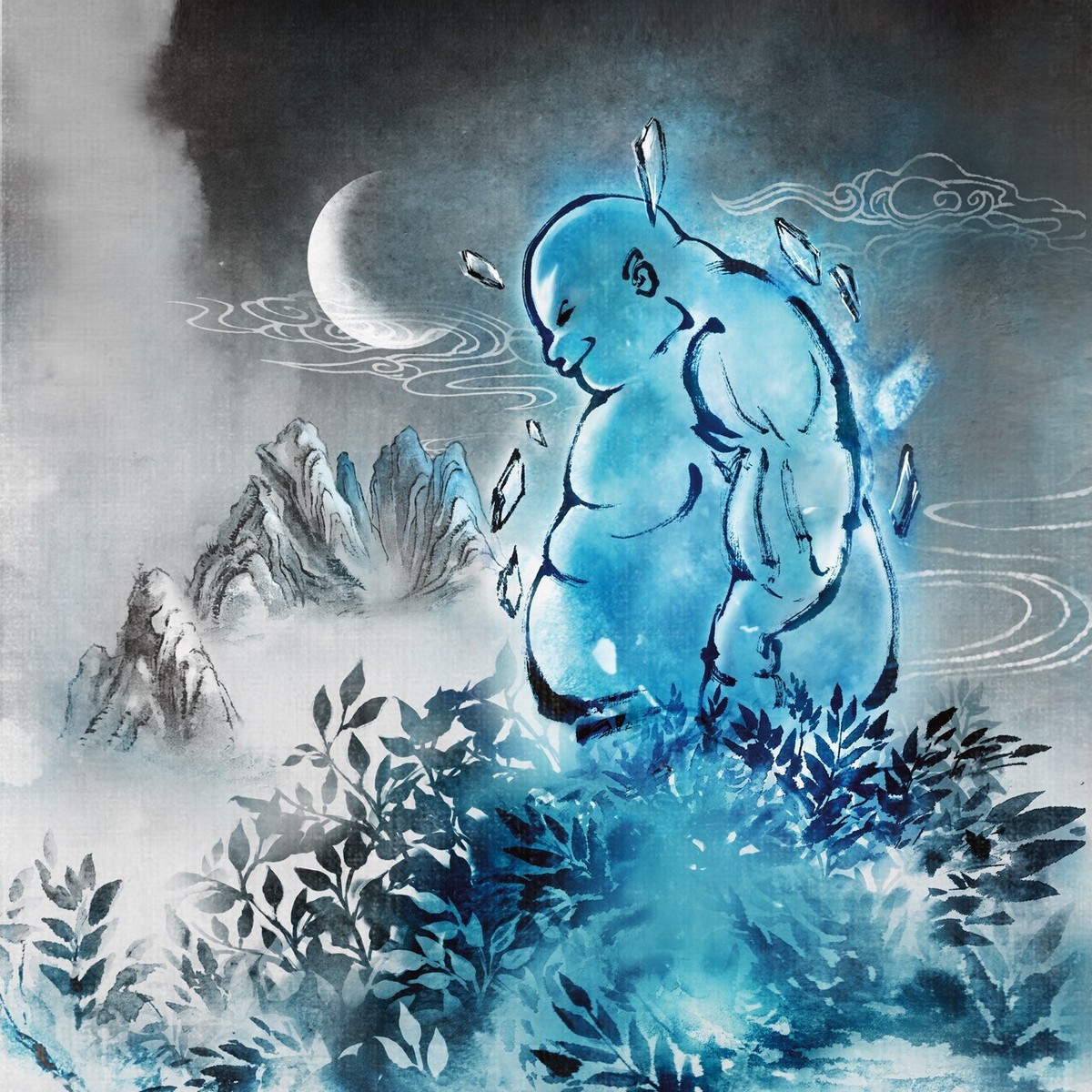 MTG 2021 Magic SLD 260 FOIL Kami of the Crescent Moon Secret