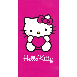 Détails Sur Drap De Bain Serviette De Plage Hello Kitty 70x140 Cm C 77 16