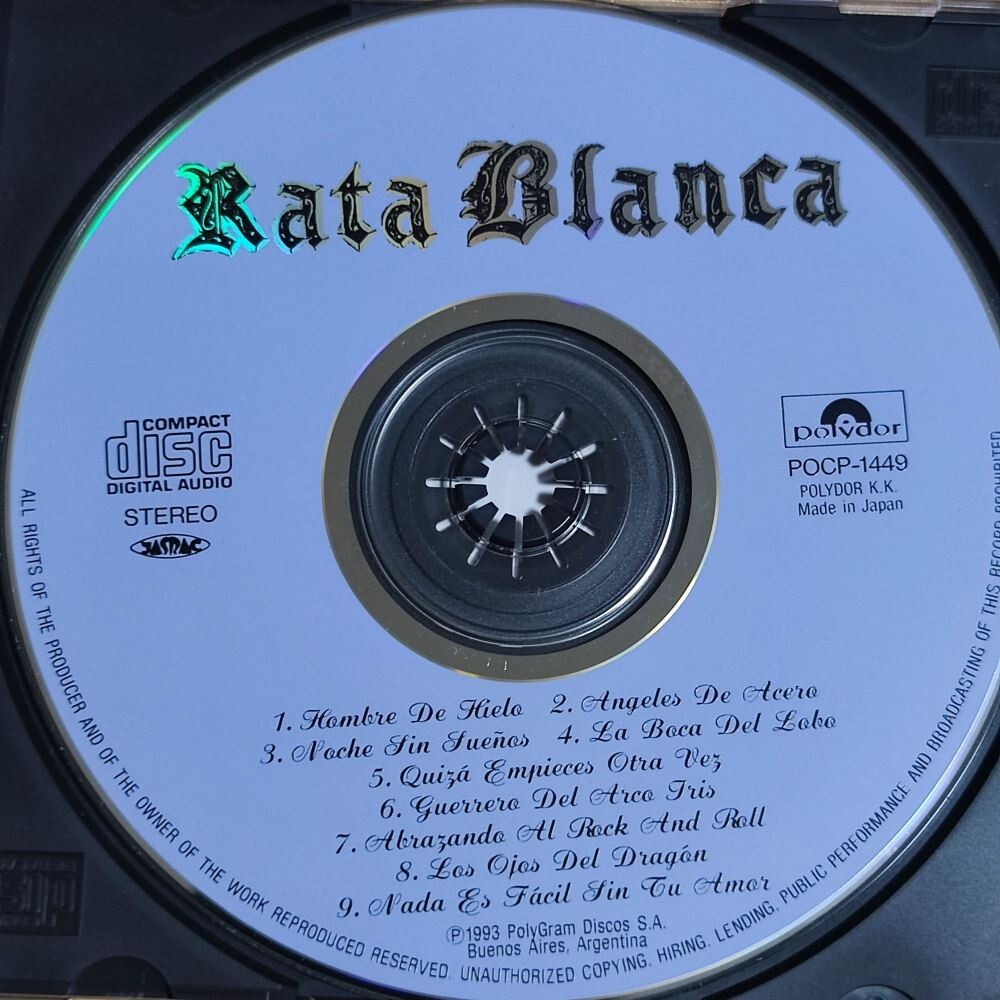 Rata Blanca – Guerrero Del Arco Iris JAPAN CD (1994,POCP