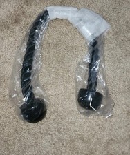 Single or Dual Grip Tricep Rope, Pull Down Cable Machine Attachment