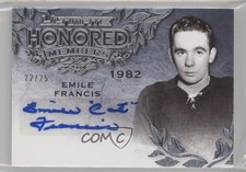 2015 Leaf Ultimate Honored Members Silver 22/25 Emile Francis #HM-EF1 Auto 4f5