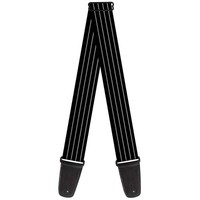 Guitar Strap - Pinstripes Black/Gray (Us Import) Acc Neu