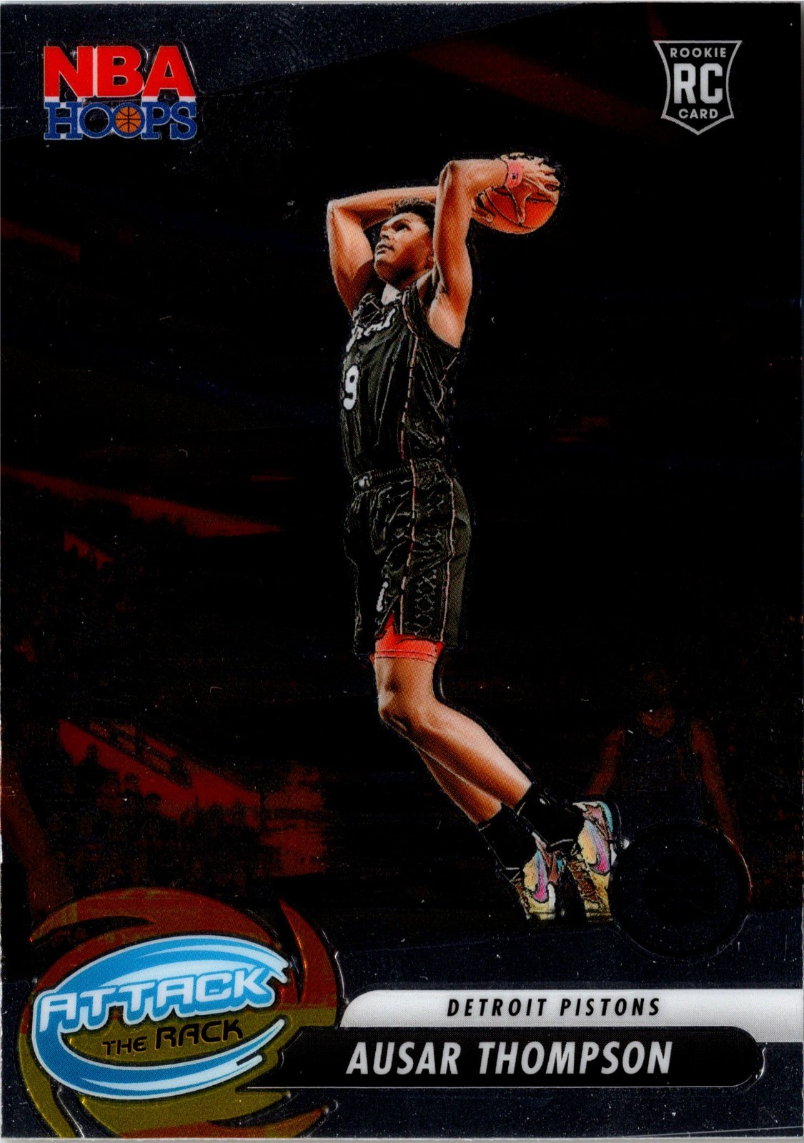 2023-24 Panini Nba Hoops Premium Stock - Attack the Rack Ausar Thompson #5 (RC)