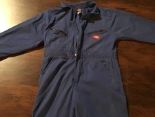Vintage Dickies Jumpsuit Short Sleeve, Navy Blue, Youth Large 14/16