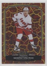 2022-23 O-Pee-Chee Platinum Hot Magma 280/499 Sebastian Aho #14 08a0