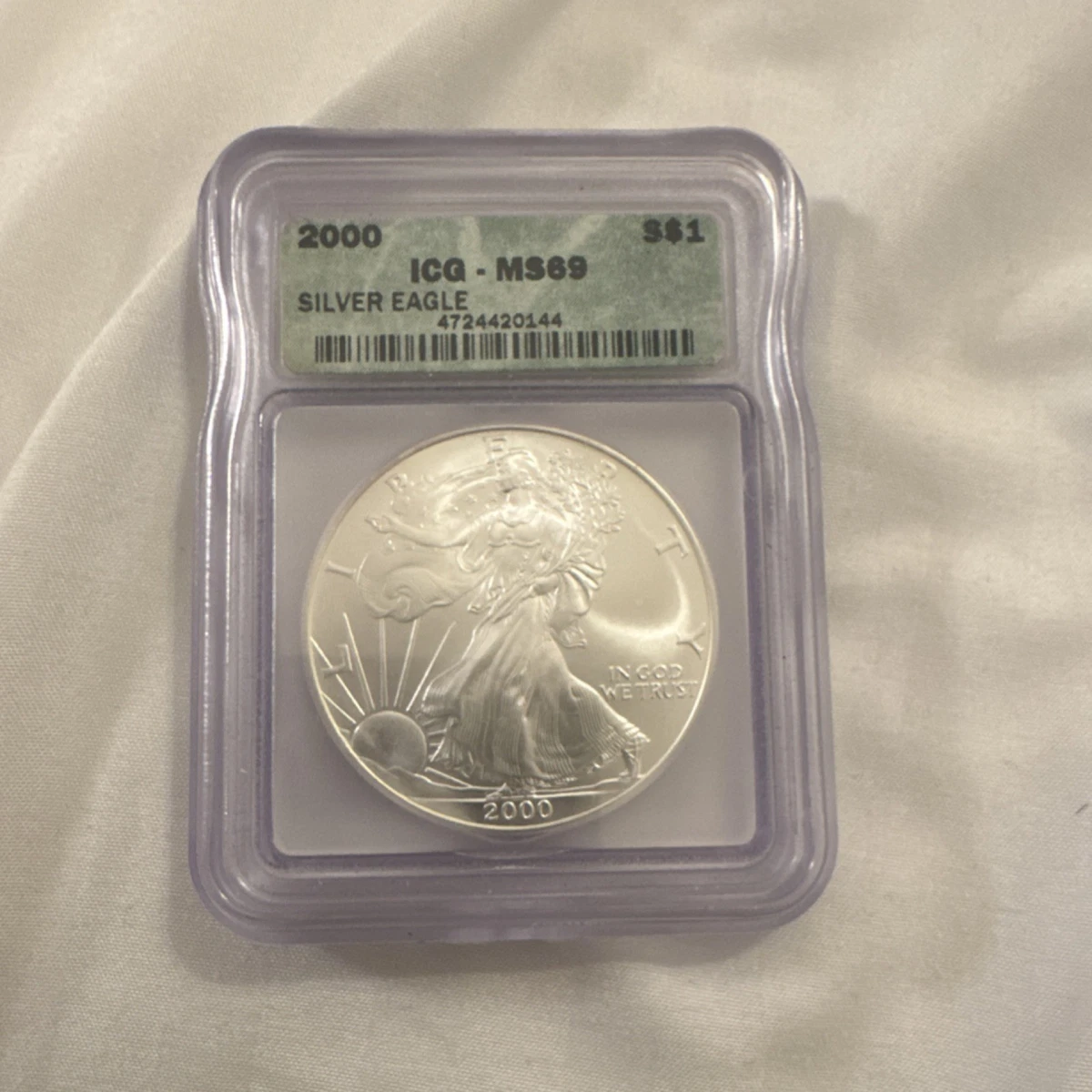 ICG Certified American Eagle MS 69 Silver Bullion Coins for sale
