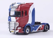 GB GCD 1:64 Red Blue Scania S730 Tractor Unit Truck Model Diecast Collect Car