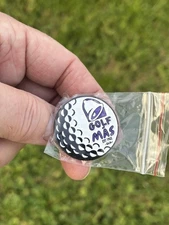 Taco Bell Golf Ball Hat Pin RARE Decades 80s 90s 2000s Live Mas Ball Marker