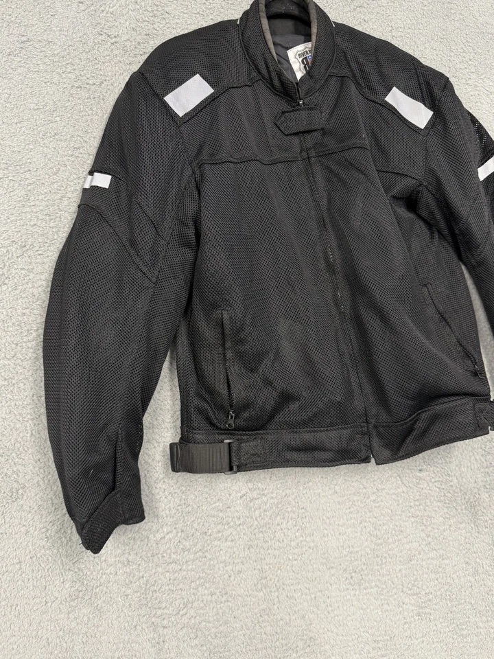 Chaqueta de motocicleta River Road de malla para hombre mediana reflectante armadura forro bolsillos Foto 2 de 4