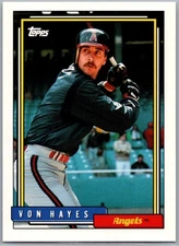 1992 Topps Traded #47T Von Hayes California Angels