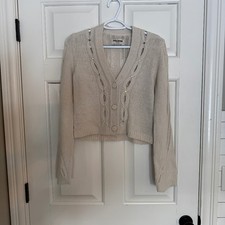 Zadig  Voltaire Barley Wool Cardigan in Ecru 25124