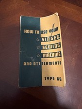 Vintage Singer Sewing Instruction Manual /Type 66