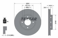 2Er-Set 2Er Set Bremsscheibe Textar 92100403 Volvo 30818027 Volvo 308180272