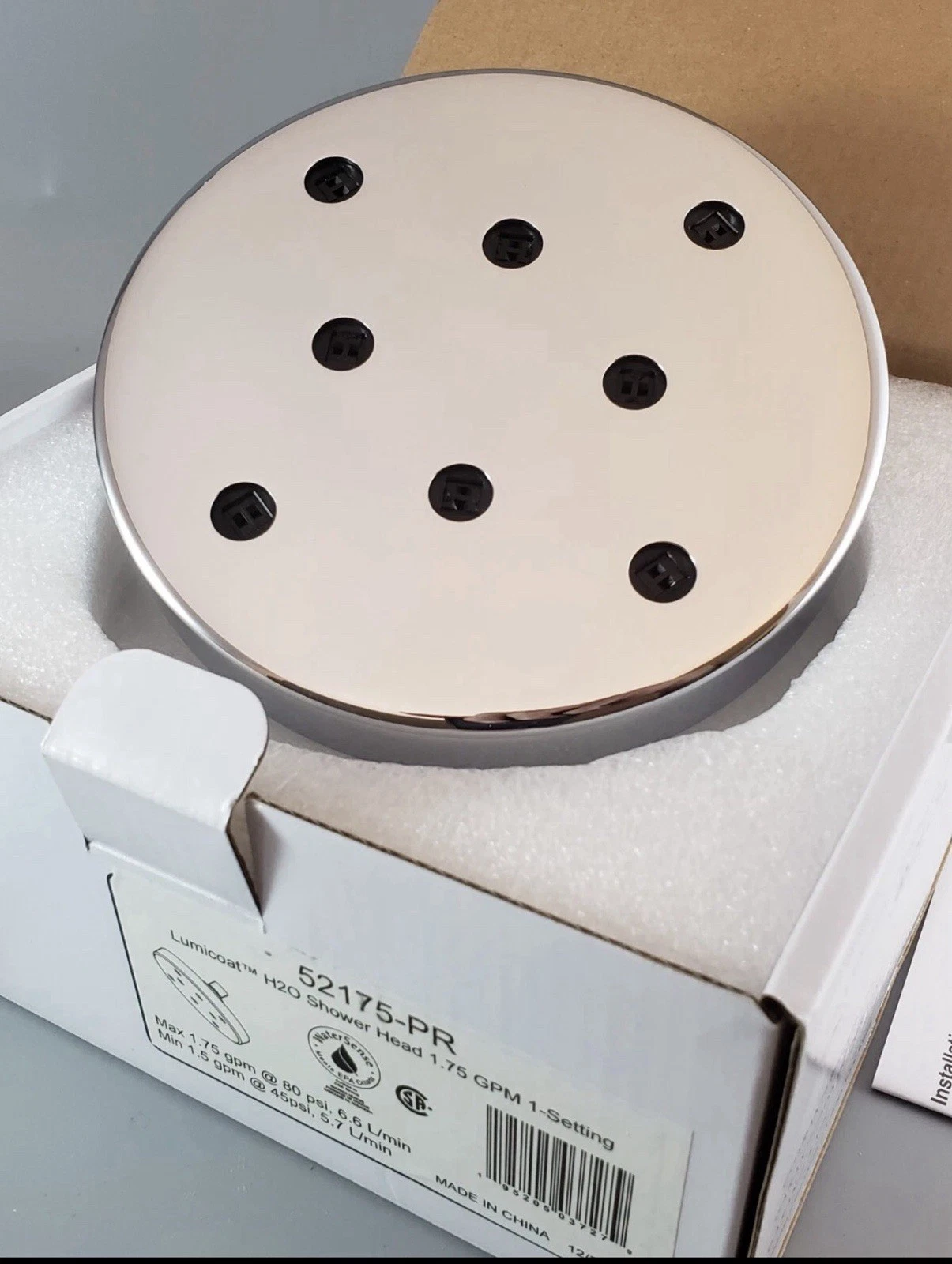 Delta Lumicoat Shower Head Metal Raincan 52175-PR - New
Opens in a new window or tab