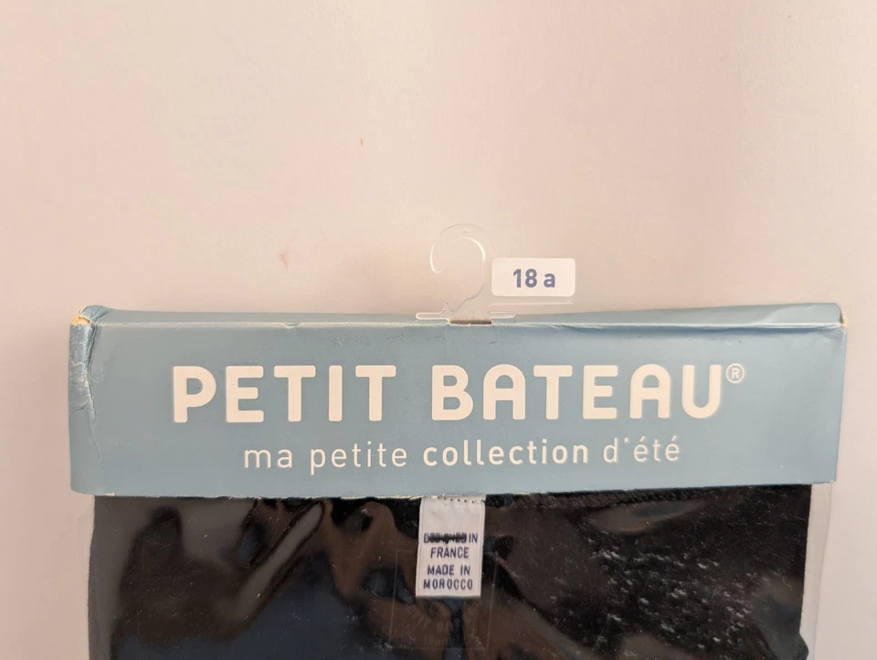 Nueva con etiquetas Camiseta Petit Bateau Manches Extra Larga Negra Talla 18 ans Foto 2 de 4