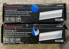 Powernail 16 Gauge 1-3/4” L-Cleat Nails L17516 Lot of 2 - 1000 Count Each