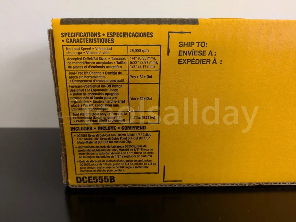 DEWALT DCE555B 20V MAX XR Brushless Cordless Rotary Drywall Cut-Out Tool NIB - Image 2 of 4