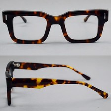 Acetate Square Eyeglass frames Full Rim Spectacles Women men Leopard Glasses