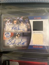 Topps 2025 Series 1 Dual Auto Relic Alonso Nimmo Game-Used #MLMDA-ALN 12/50