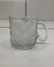 McDonalds Clear Batman Riddler Embossed Glass Mug Vintage 1995 Tableware — photo 1