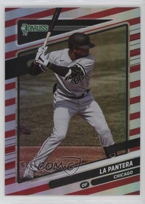 2021 Panini Donruss Variation Red 185/2021 Luis Robert (La Pantera) #143 sh7