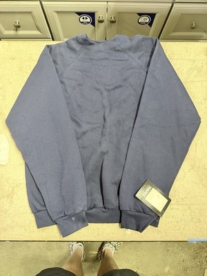 Brand New With Tags Vintage 1990s Tultex Blank Navy Blue Crewneck Sweatshirt XL