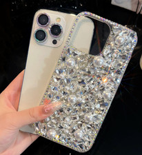 Full Diamond Glitter Bling Sparkle Rhinestone Women Back Soft Phone Case Cover